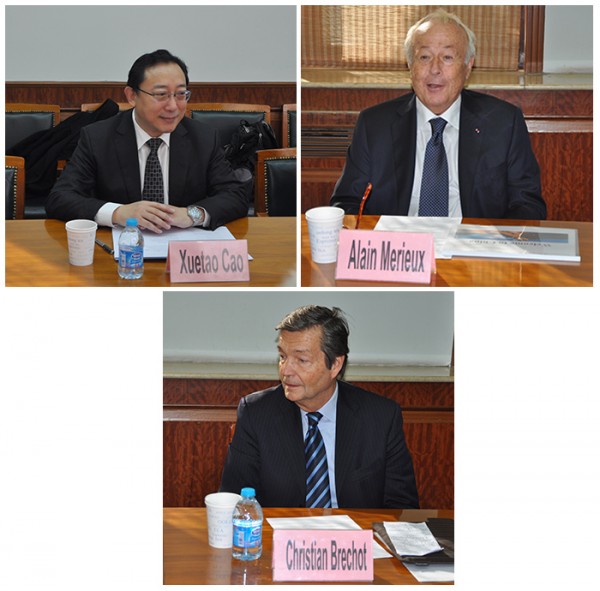 曹雪濤院長會見法國梅里埃基金會2